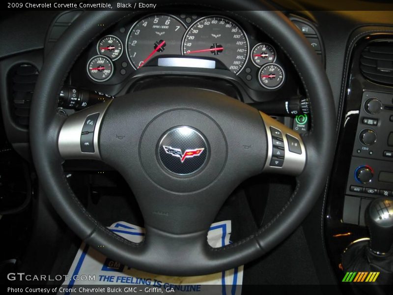 Black / Ebony 2009 Chevrolet Corvette Convertible