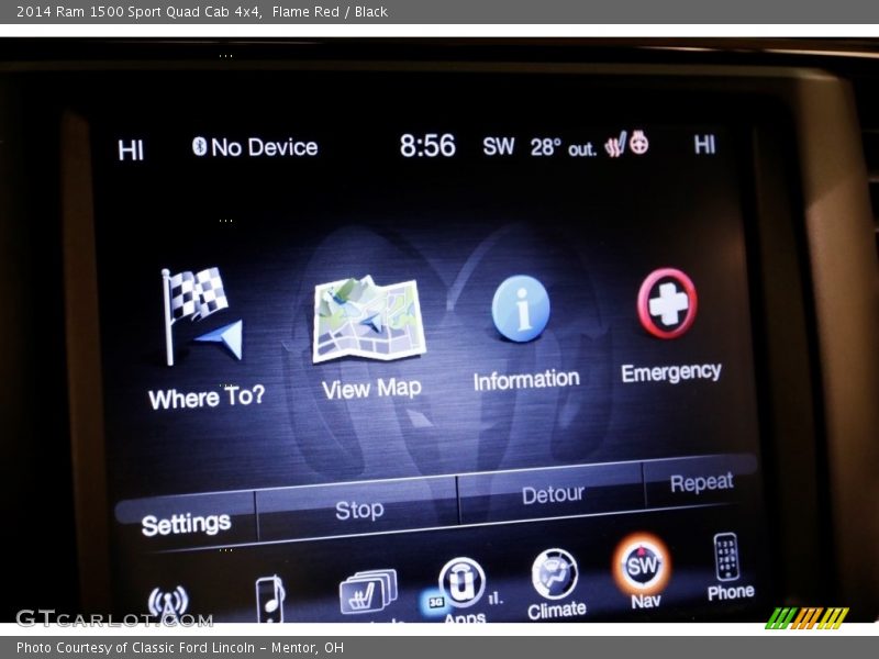 Flame Red / Black 2014 Ram 1500 Sport Quad Cab 4x4