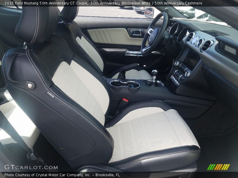 50th Anniversary Wimbledon White / 50th Anniversary Cashmere 2015 Ford Mustang 50th Anniversary GT Coupe