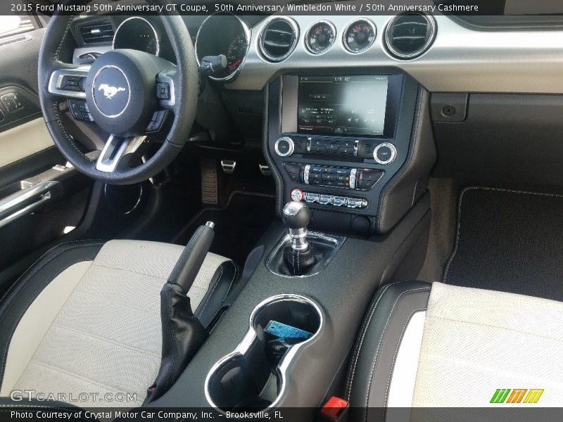 50th Anniversary Wimbledon White / 50th Anniversary Cashmere 2015 Ford Mustang 50th Anniversary GT Coupe