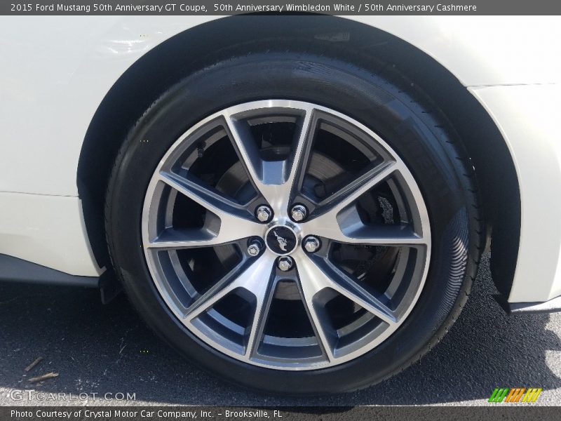 50th Anniversary Wimbledon White / 50th Anniversary Cashmere 2015 Ford Mustang 50th Anniversary GT Coupe