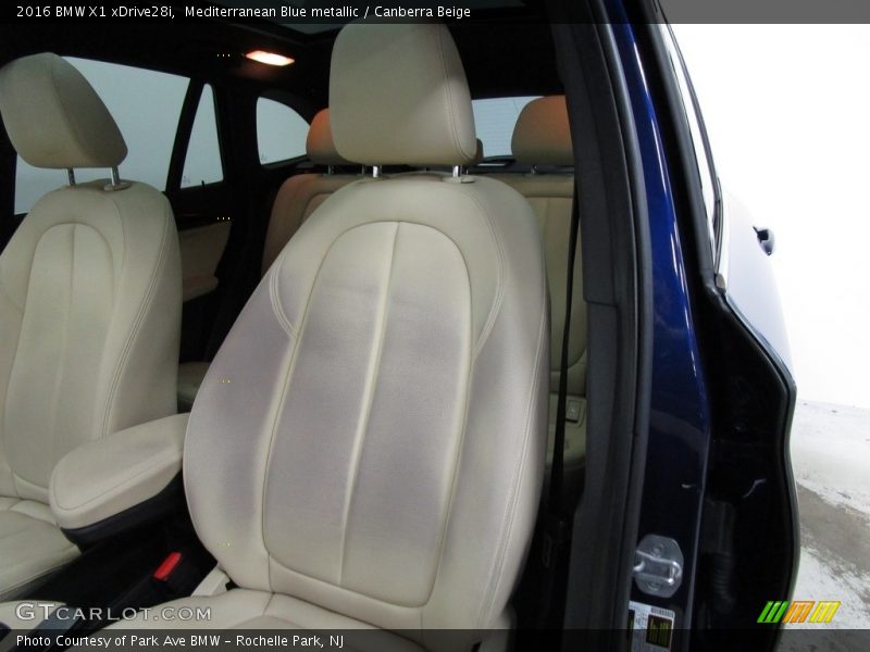 Mediterranean Blue metallic / Canberra Beige 2016 BMW X1 xDrive28i