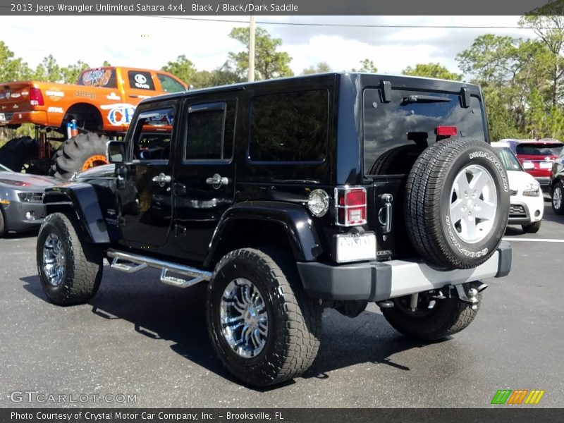 Black / Black/Dark Saddle 2013 Jeep Wrangler Unlimited Sahara 4x4