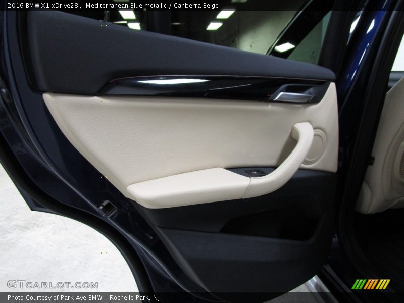 Mediterranean Blue metallic / Canberra Beige 2016 BMW X1 xDrive28i