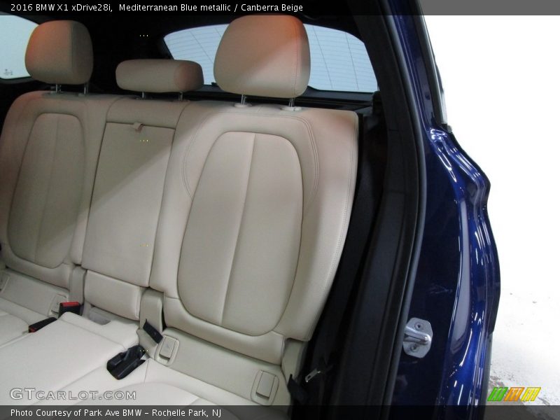 Mediterranean Blue metallic / Canberra Beige 2016 BMW X1 xDrive28i