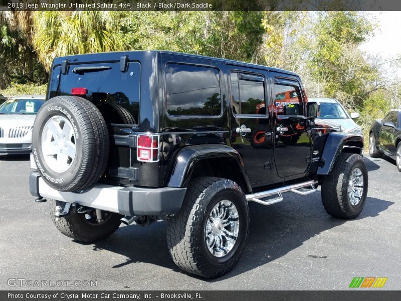 Black / Black/Dark Saddle 2013 Jeep Wrangler Unlimited Sahara 4x4