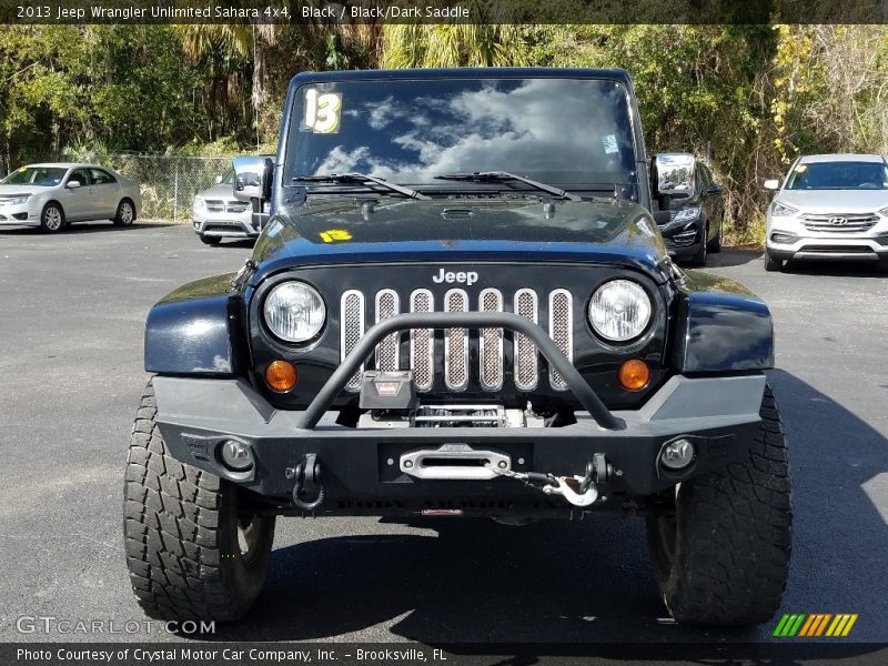 Black / Black/Dark Saddle 2013 Jeep Wrangler Unlimited Sahara 4x4