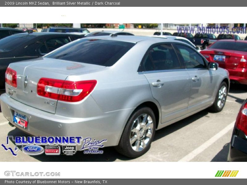 Brilliant Silver Metallic / Dark Charcoal 2009 Lincoln MKZ Sedan