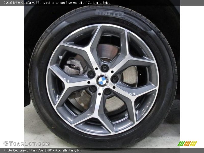 Mediterranean Blue metallic / Canberra Beige 2016 BMW X1 xDrive28i