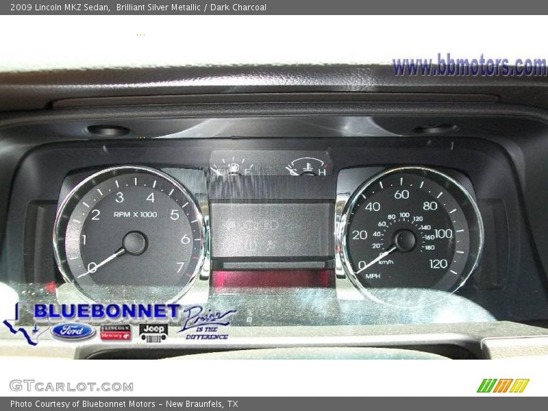 Brilliant Silver Metallic / Dark Charcoal 2009 Lincoln MKZ Sedan
