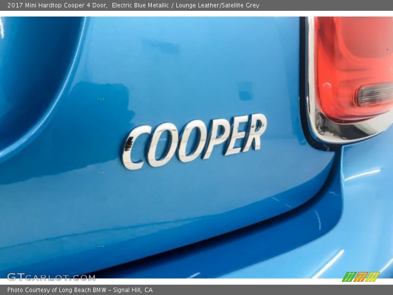 Electric Blue Metallic / Lounge Leather/Satellite Grey 2017 Mini Hardtop Cooper 4 Door