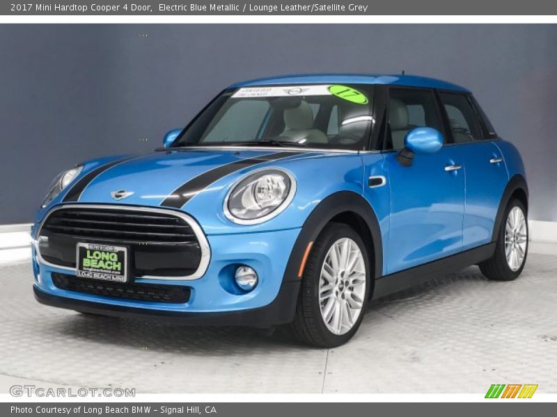 Electric Blue Metallic / Lounge Leather/Satellite Grey 2017 Mini Hardtop Cooper 4 Door