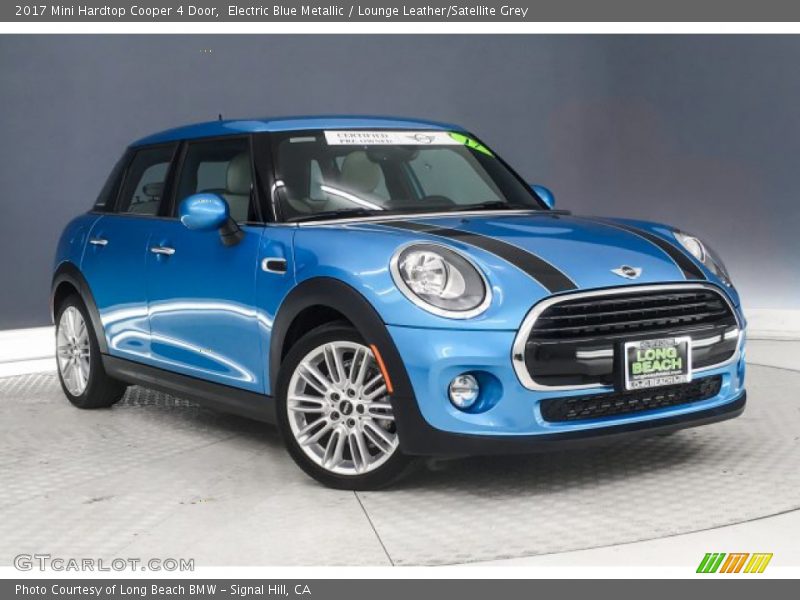 Electric Blue Metallic / Lounge Leather/Satellite Grey 2017 Mini Hardtop Cooper 4 Door