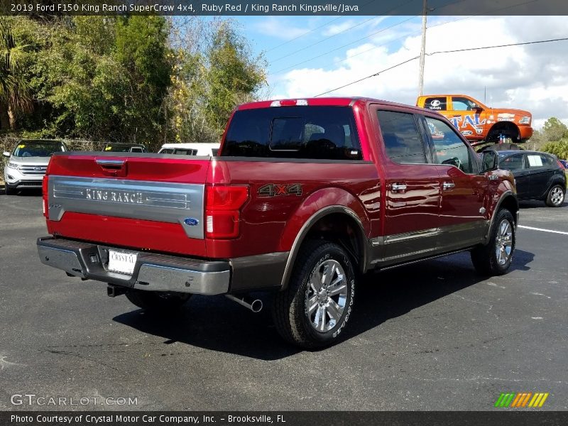 Ruby Red / King Ranch Kingsville/Java 2019 Ford F150 King Ranch SuperCrew 4x4