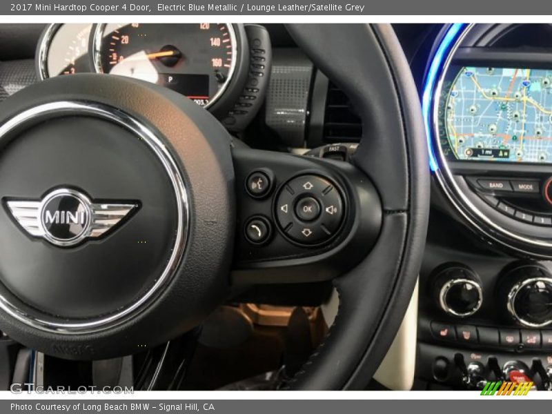 Electric Blue Metallic / Lounge Leather/Satellite Grey 2017 Mini Hardtop Cooper 4 Door