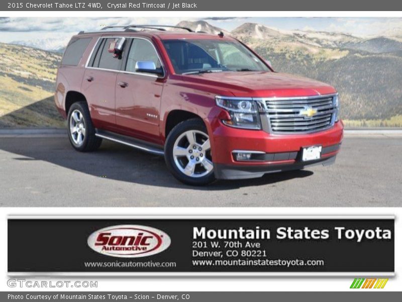 Crystal Red Tintcoat / Jet Black 2015 Chevrolet Tahoe LTZ 4WD