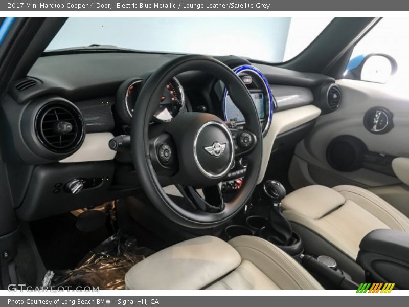 Electric Blue Metallic / Lounge Leather/Satellite Grey 2017 Mini Hardtop Cooper 4 Door
