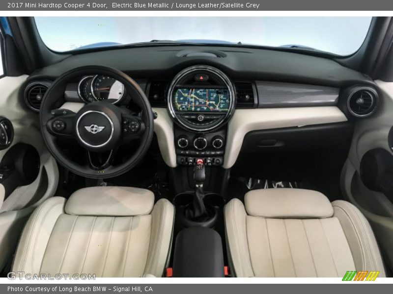 Electric Blue Metallic / Lounge Leather/Satellite Grey 2017 Mini Hardtop Cooper 4 Door