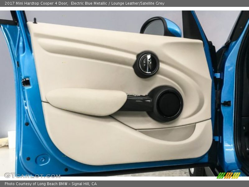 Electric Blue Metallic / Lounge Leather/Satellite Grey 2017 Mini Hardtop Cooper 4 Door