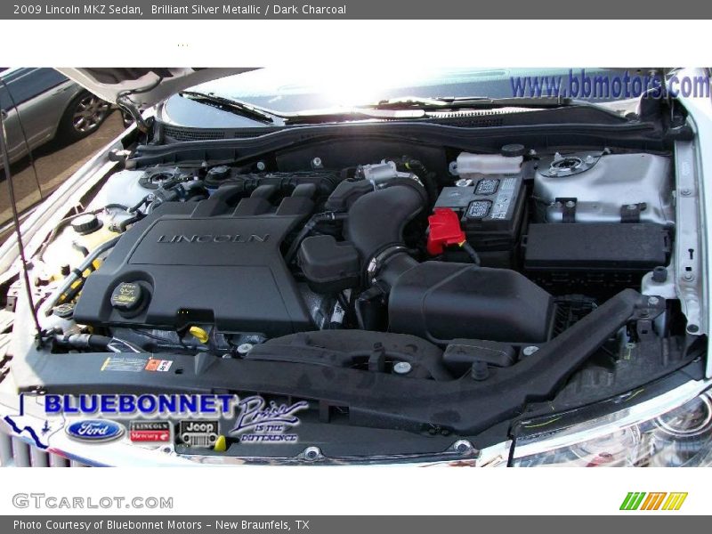 Brilliant Silver Metallic / Dark Charcoal 2009 Lincoln MKZ Sedan