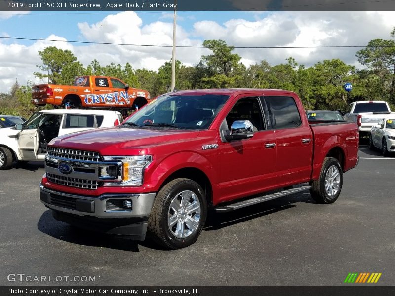 Agate Black / Earth Gray 2019 Ford F150 XLT SuperCrew