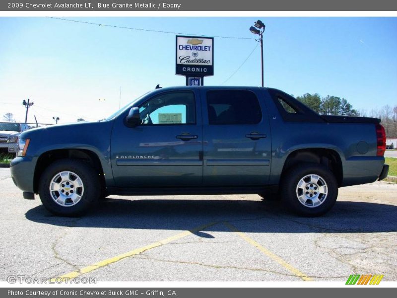 Blue Granite Metallic / Ebony 2009 Chevrolet Avalanche LT