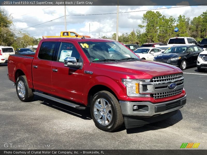 Agate Black / Earth Gray 2019 Ford F150 XLT SuperCrew