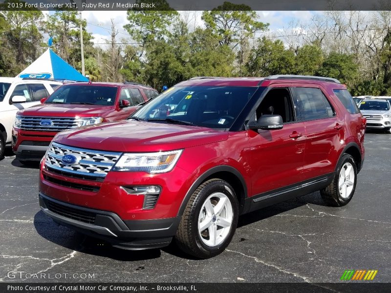 Ruby Red / Medium Black 2019 Ford Explorer XLT
