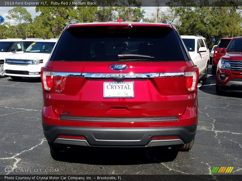 Ruby Red / Medium Black 2019 Ford Explorer XLT