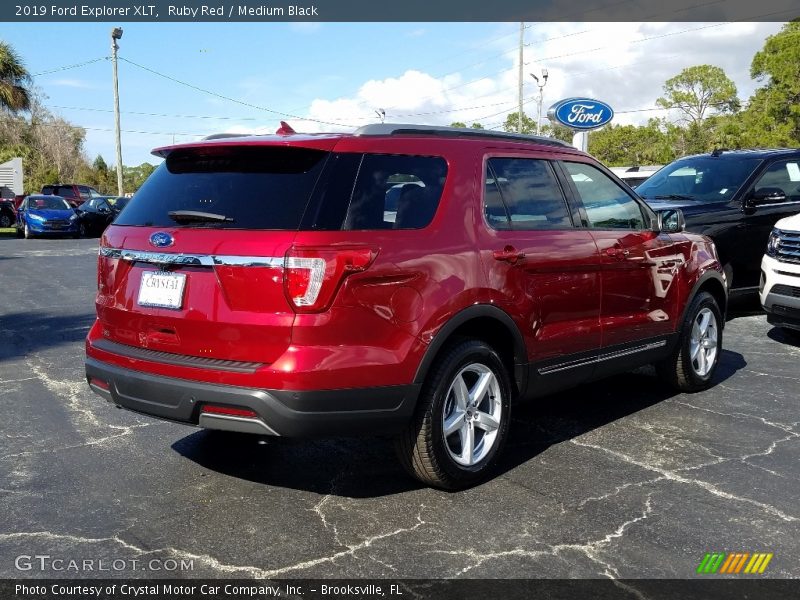Ruby Red / Medium Black 2019 Ford Explorer XLT