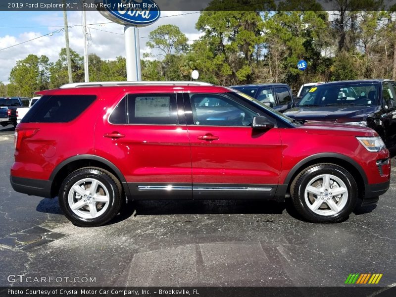 Ruby Red / Medium Black 2019 Ford Explorer XLT