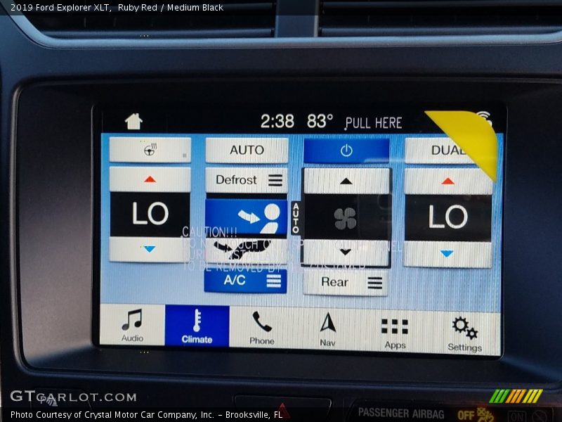 Ruby Red / Medium Black 2019 Ford Explorer XLT