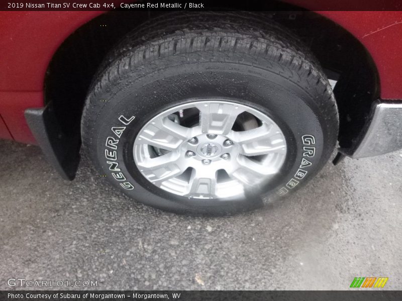 Cayenne Red Metallic / Black 2019 Nissan Titan SV Crew Cab 4x4