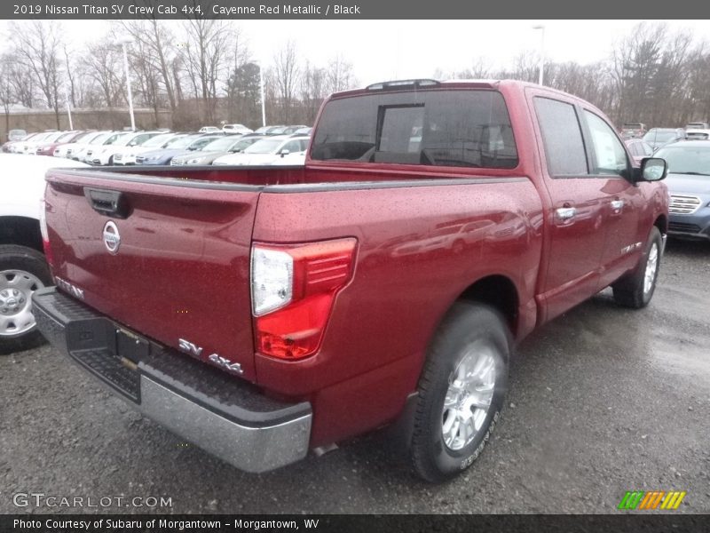 Cayenne Red Metallic / Black 2019 Nissan Titan SV Crew Cab 4x4