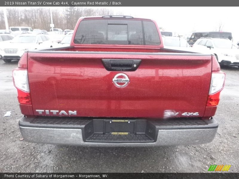 Cayenne Red Metallic / Black 2019 Nissan Titan SV Crew Cab 4x4