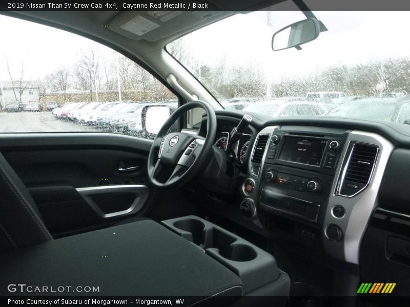 Cayenne Red Metallic / Black 2019 Nissan Titan SV Crew Cab 4x4