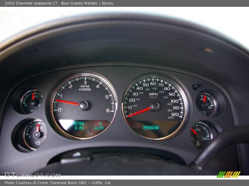 Blue Granite Metallic / Ebony 2009 Chevrolet Avalanche LT