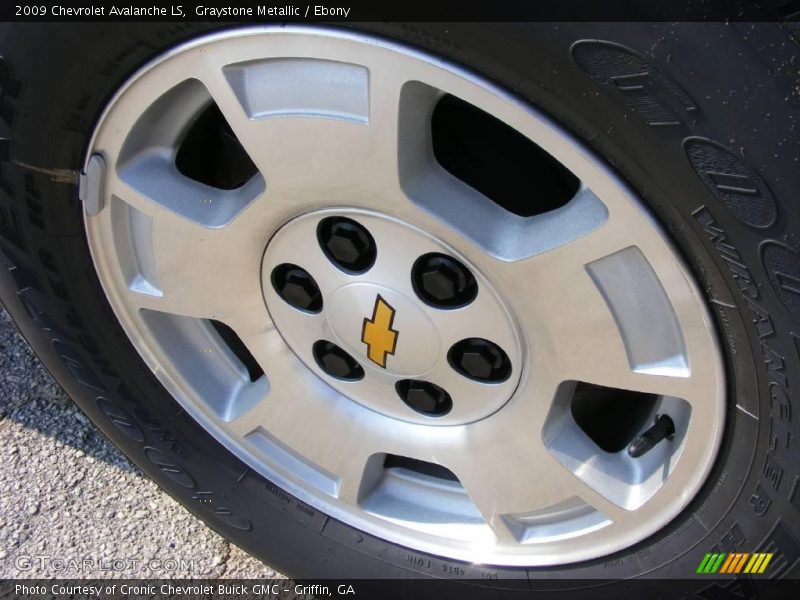 Graystone Metallic / Ebony 2009 Chevrolet Avalanche LS