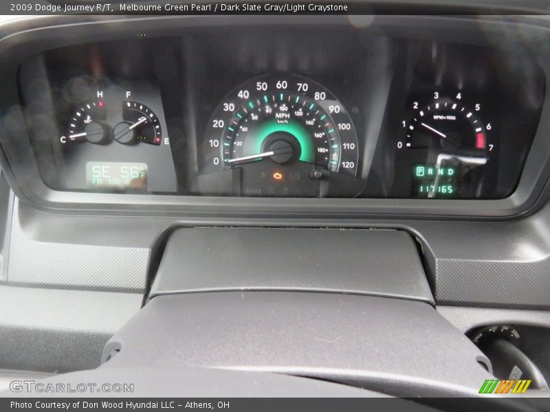 Melbourne Green Pearl / Dark Slate Gray/Light Graystone 2009 Dodge Journey R/T