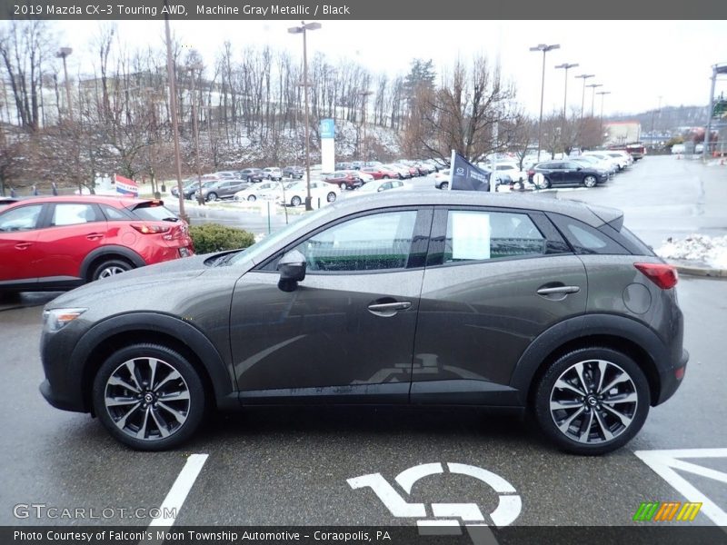 Machine Gray Metallic / Black 2019 Mazda CX-3 Touring AWD