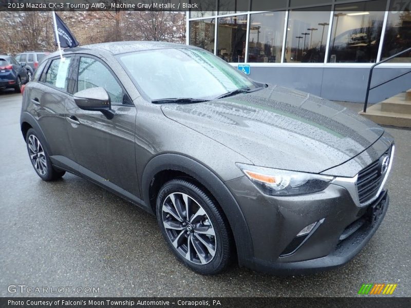 Machine Gray Metallic / Black 2019 Mazda CX-3 Touring AWD