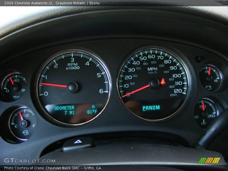 Graystone Metallic / Ebony 2009 Chevrolet Avalanche LS