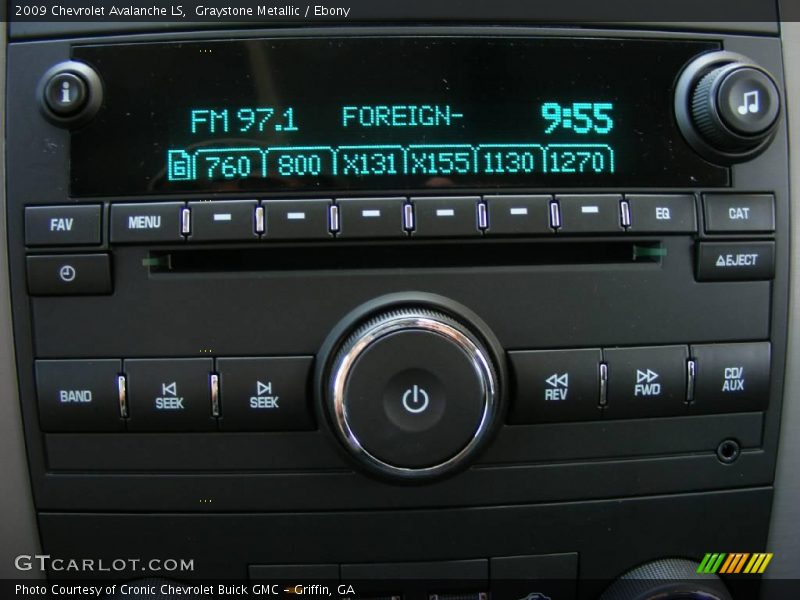 Graystone Metallic / Ebony 2009 Chevrolet Avalanche LS