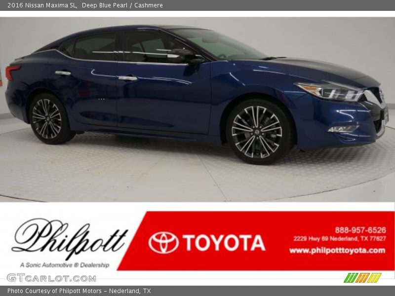 Deep Blue Pearl / Cashmere 2016 Nissan Maxima SL