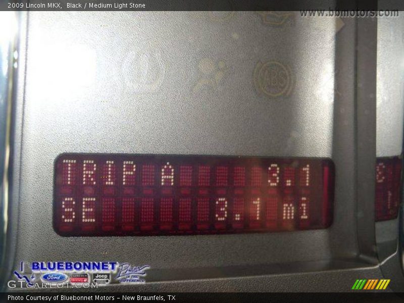 Black / Medium Light Stone 2009 Lincoln MKX