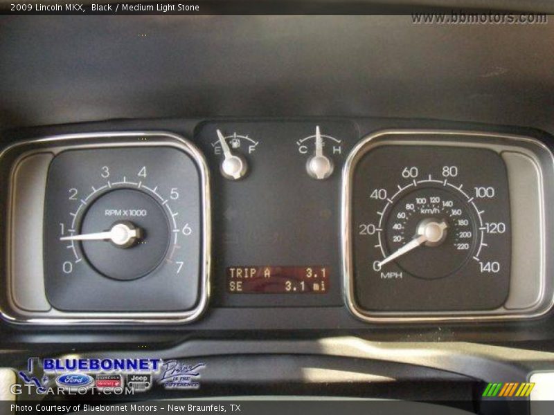 Black / Medium Light Stone 2009 Lincoln MKX