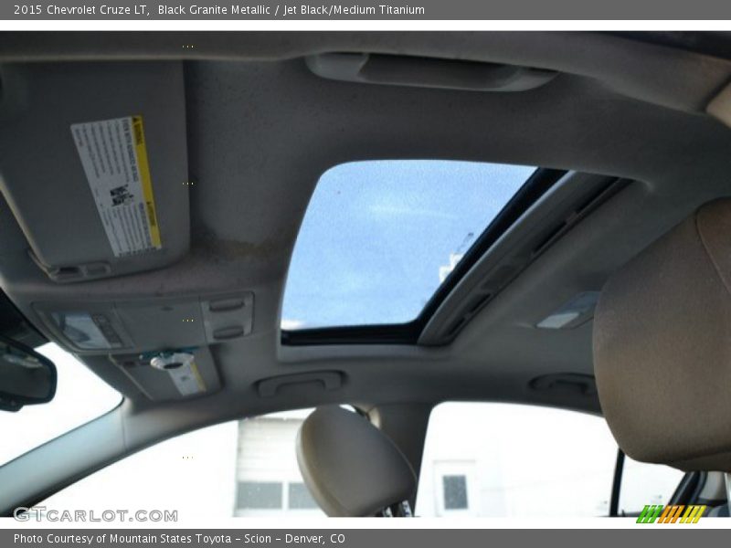 Black Granite Metallic / Jet Black/Medium Titanium 2015 Chevrolet Cruze LT