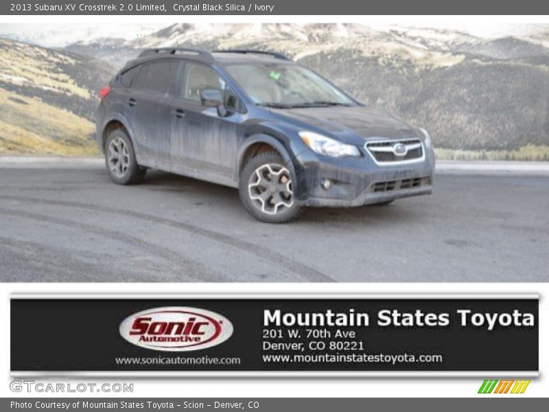 Crystal Black Silica / Ivory 2013 Subaru XV Crosstrek 2.0 Limited