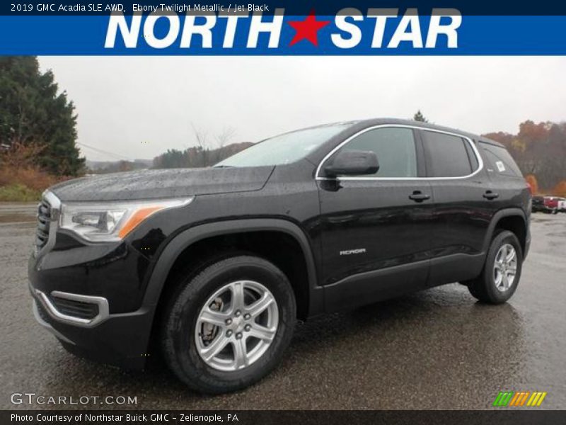 Ebony Twilight Metallic / Jet Black 2019 GMC Acadia SLE AWD