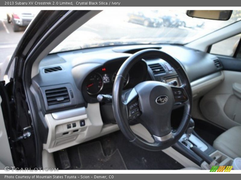Crystal Black Silica / Ivory 2013 Subaru XV Crosstrek 2.0 Limited